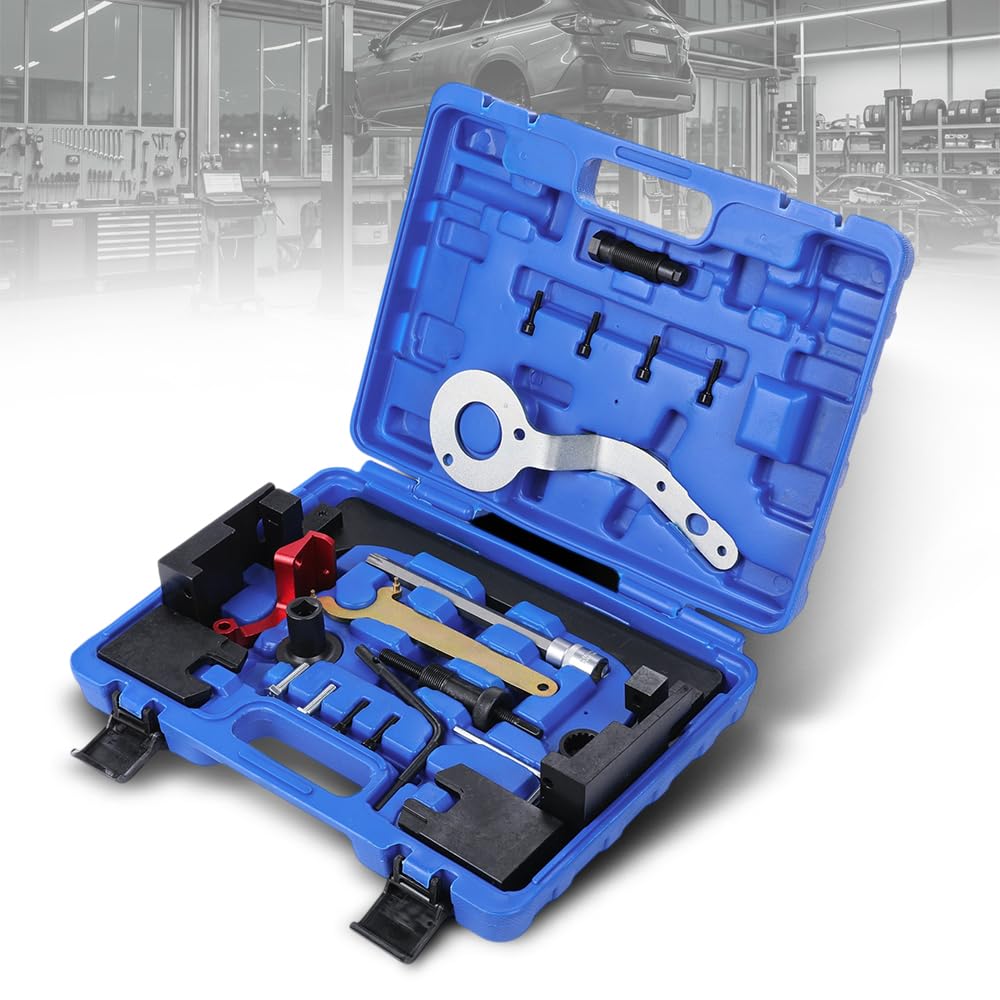 G-PLUS Camshaft Alignment Timing Tool Kit Compatible with BMW MINI B38 A15 A12 B48 A20 B58 Engine 2450487, C8192357904 45 Steel Black