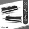 G-PLUS Bumper Grille Fog Light Cover Left & Right Side Compatible with Cadillac XTS 3.6L 2013-2017,Fit Models With Daytime Running Light 20901633, 20901632, GM1039149, GM1038149 Chrome Black