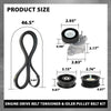 G-PLUS Engine Drive Belt Tensioner & Idler Pulley Serpentine Kit Compatible with Benz GL450 GLK350 ML350 S550 SL550 SLK350 2722021419, 6PK2404, 2722000270, 2722021019