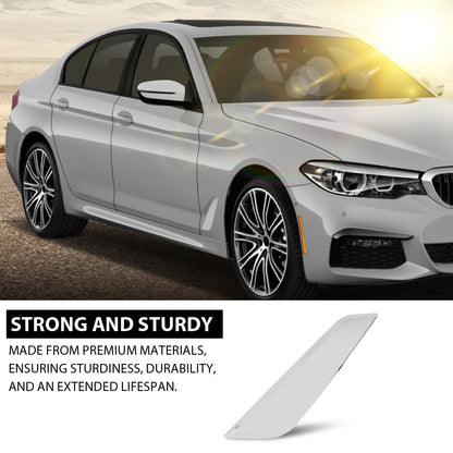 G-PLUS Right Fender Vent Trim Fender Side Air Outlet Cover Trim Chrome Compatible with BMW G30 5-Series 2017-2022 51137349594 Silver
