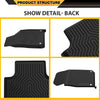 G-PLUS TPE Cargo Liners, Compatible with Audi Q7 2017-2025, Fit Audi Q8 2019-2025, All Weather Full Cover Protection 1st & 2nd Row, Floor Liners