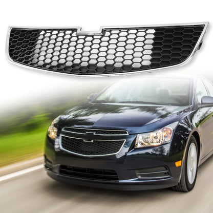 G-PLUS Front Bumper Grill Compatible with Chevy Cruze 2011 2012 2013 2014 (Not fit ECO model) GM1200624, 95225615 Front Lower Bottom Grille Black