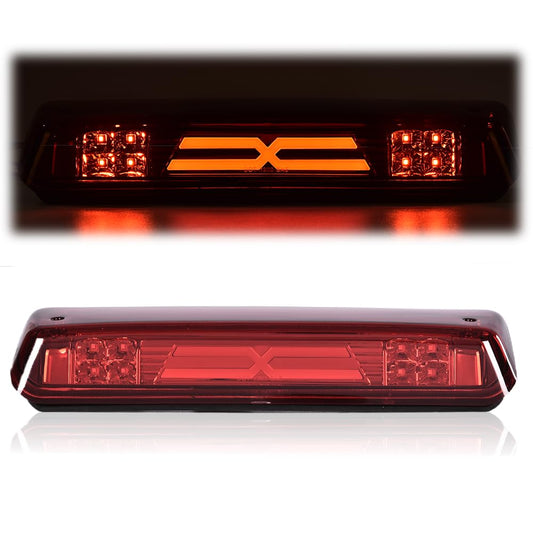 G-PLUS Third 3rd Type X Brake Light Reverse Light Red Compatible with 2004-2008 Ford F150/Lobo Center High Mount Stop Light Third Brake Tail Cargo Light 7L3Z13A613B
