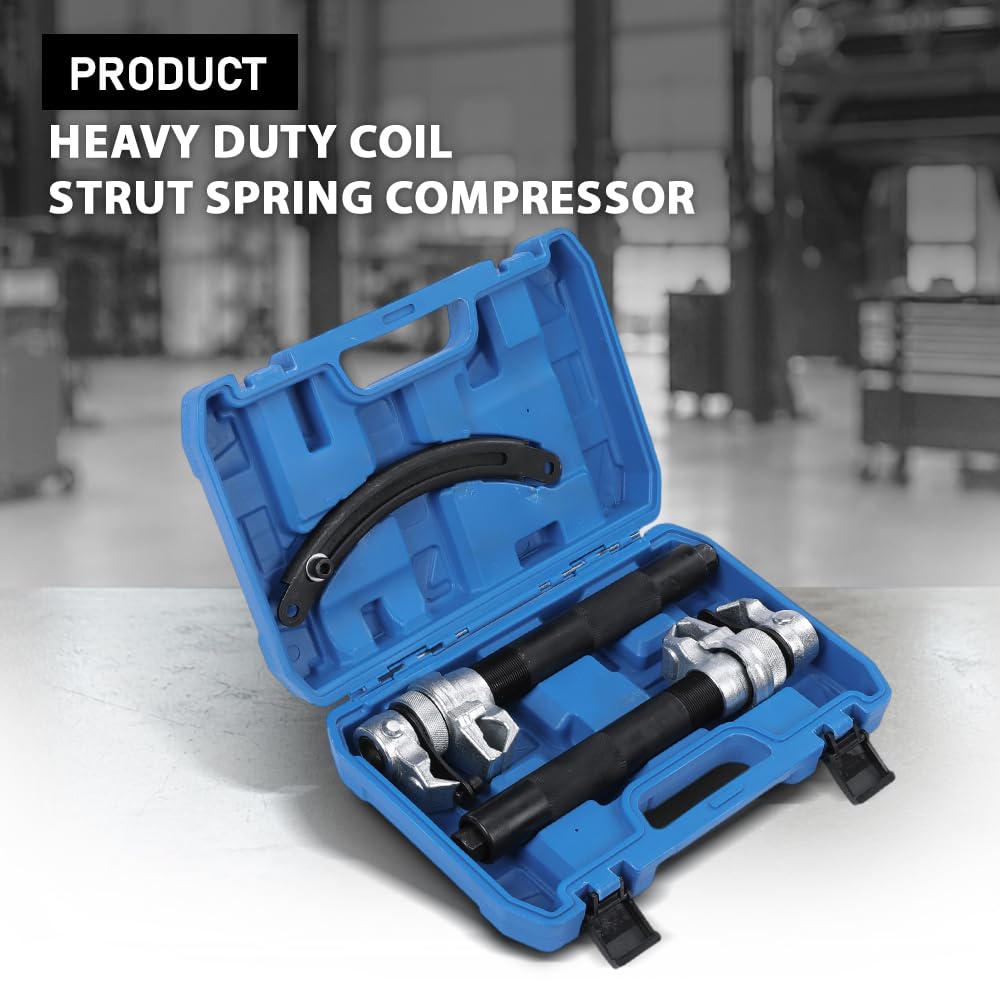 G-PLUS Heavy Duty Coil Strut Spring Compressor Remover Installer Suspension Auto Tool 45 Steel Black