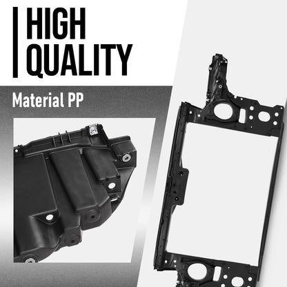 G-PLUS Radiator Core Support Compatible with Porsche Cayenne 2003 2004 2005 2006 2007 2008 2009 2010 95550559402 Black