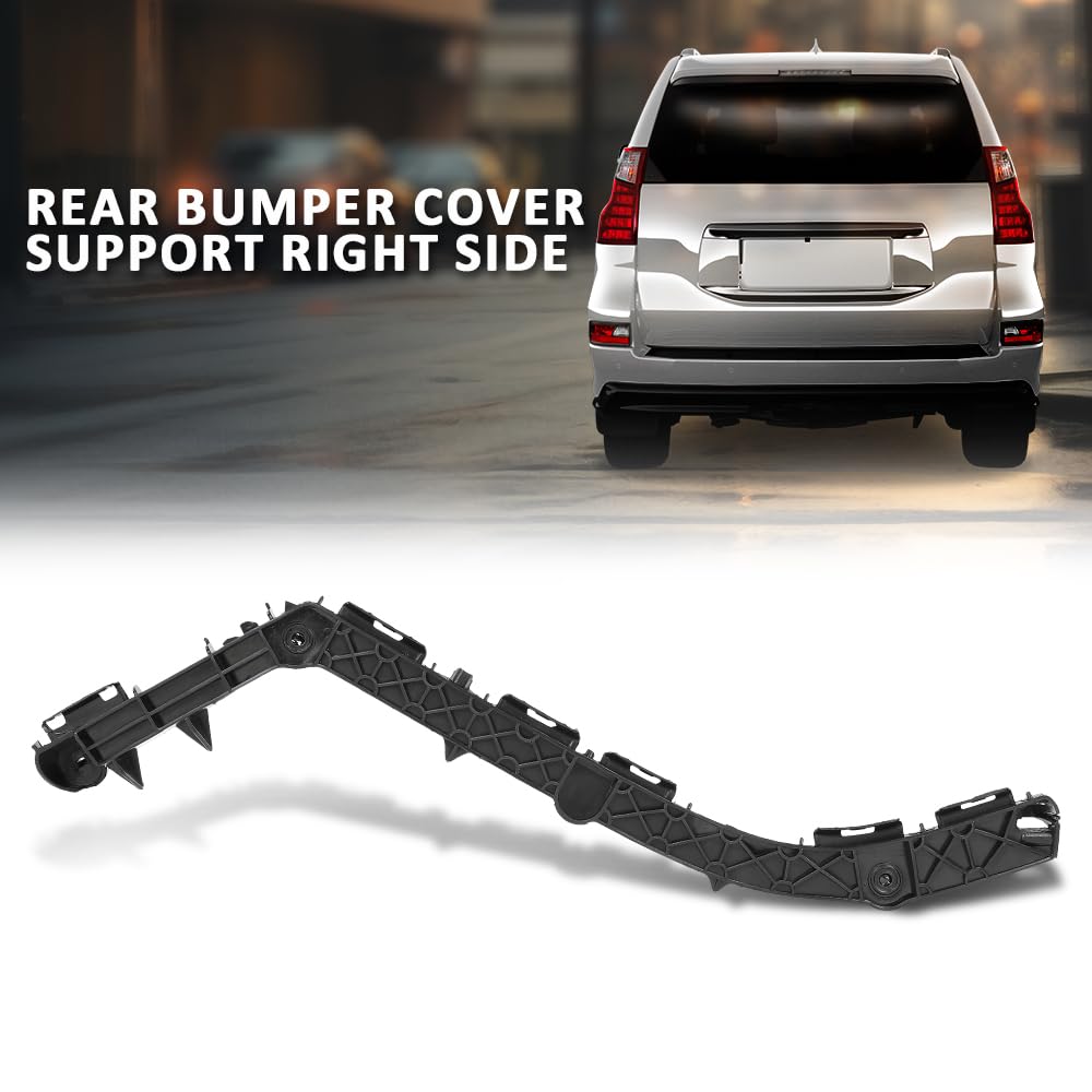 G-PLUS Bumper Support Rear Passenger Side Compatible with LX GX460 2010-2021 5215560100, LX1143120 Black