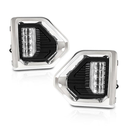 G-PLUS LED Fog Lights w/Switch & Bezel Left and Right Side Compatible with GMC Sierra 1500 Denali/SLT/AT4 models only 2019-2021,Not fit for Elevation/SLE/Base models GM2592331 GM2593331