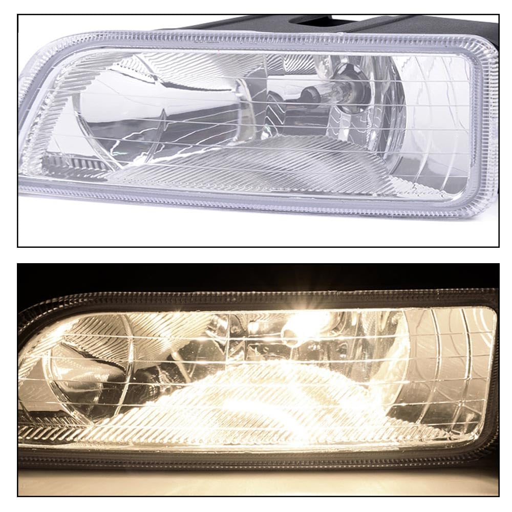 G-PLUS Front Bumper Driving Fog Lights W/Wiring Kit Compatible with 2003-2007 Honda Accord 4DR Sedan/Compatible with 2004-2008 Acura TL All Models luces de neblina