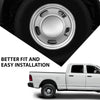 G-PLUS Rear Wheel Chrome Center Hub Caps Compatible with Dodge Ram 3500 1-Ton Dually 2003-2017 8-Lug 5 Slot 17" Steel 560-8010