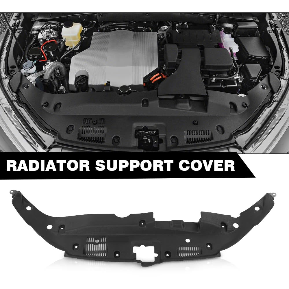 G-PLUS Upper Radiator Support Cover (Sight Shield) Compatible with Toyota Highlander 2014-2019/Fit Toyota Highlander Hybrid 2014-2019 TO1224107 532950E070