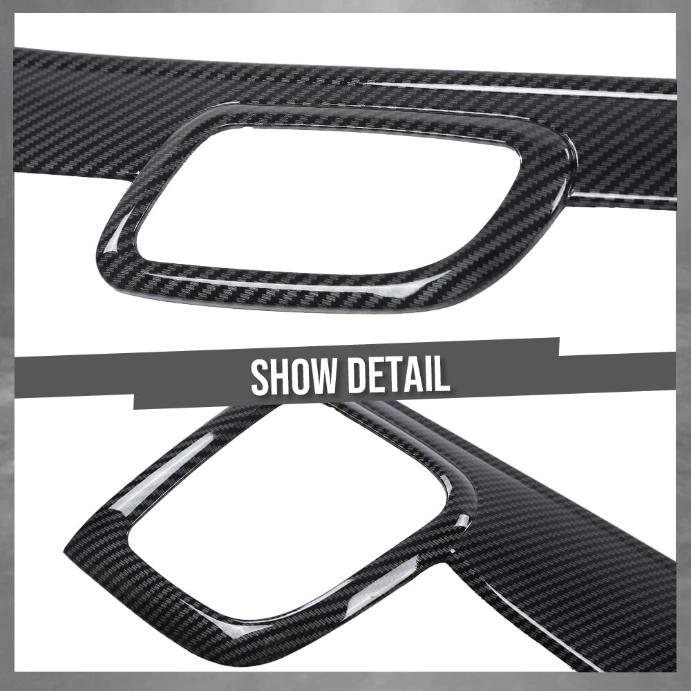 G-PLUS Dashboard Panel Trim Door Handle Trim Compatible with Jeep Grand Cherokee 2011-2021 7pcs Center Console Panel Trim & Inner Door Handle Trim