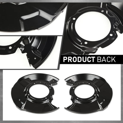 G-PLUS Front Brake Dust Shields Set Fit 1996-2002 Toyota 4Runner,Fit 1995-2004 Toyota Tacoma Black