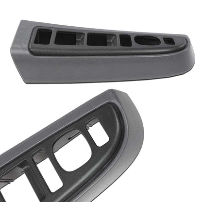 G-PLUS Window Switch Bezel Cover Driver Side, Push Button, Manual, Dark Gray, Compatible with Chevy Silverado/GMC Sierra 2003-2007