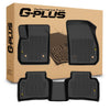 G-PLUS TPE Floor Mats Fit Cadillac XT4 2019-2025 1st & 2nd Row Truck Accessories Cargo Liners All Weather Protection 3PCS Black Alfombras para Carro