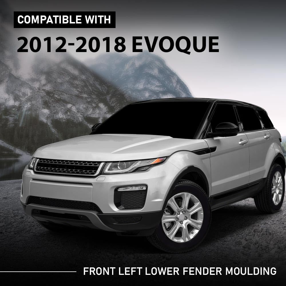 G-PLUS 1pcs Front Left Lower Fender Moulding Compatible with Range Rover Evoque 2012-2018
