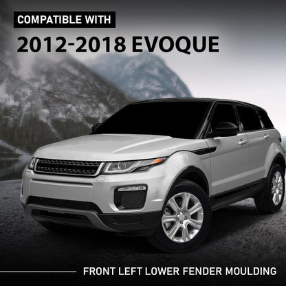 G-PLUS 1pcs Front Left Lower Fender Moulding Compatible with Range Rover Evoque 2012-2018