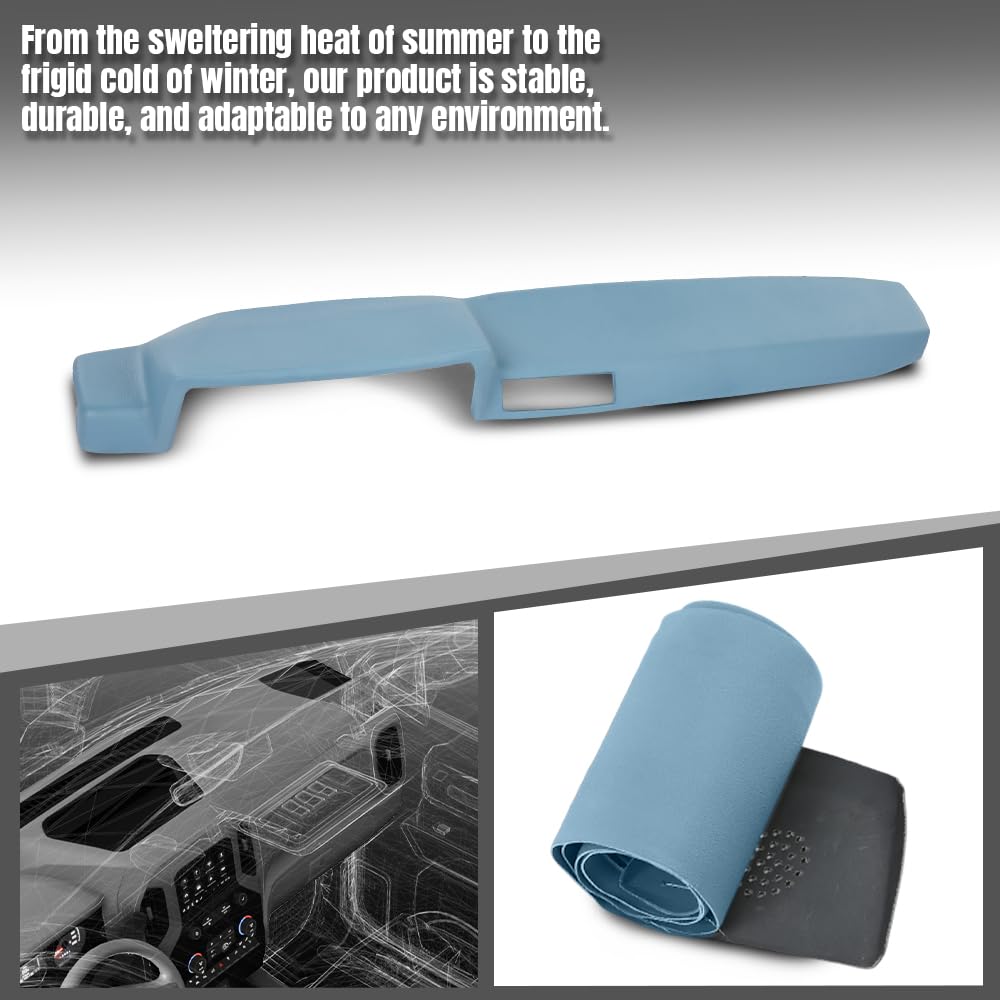 G-PLUS TPE Dash Cover Dashboard Cover Compatible with Nissan Datsun 720 Pickup 1980-1986 Light Blue