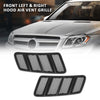 G-PLUS Front Hood Air Vent Grille Pair, Compatible with Benz W166 GL GL350 GL450 GL550 GL63 AMG ML ML350 ML550 ML63 AMG 2012-2015, LH Driver & RH Passenger Side 2PCS, 1668800105, 1668800205