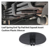 G-PLUS 12PCS 2" Leaf Spring End Tip Pad Compatible with Most Pickup Trucks, Anti Squeak Insert Cushion, Plastic Silencer Block Round