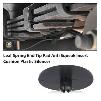 G-PLUS 12PCS 2" Leaf Spring End Tip Pad Compatible with Most Pickup Trucks, Anti Squeak Insert Cushion, Plastic Silencer Block Round