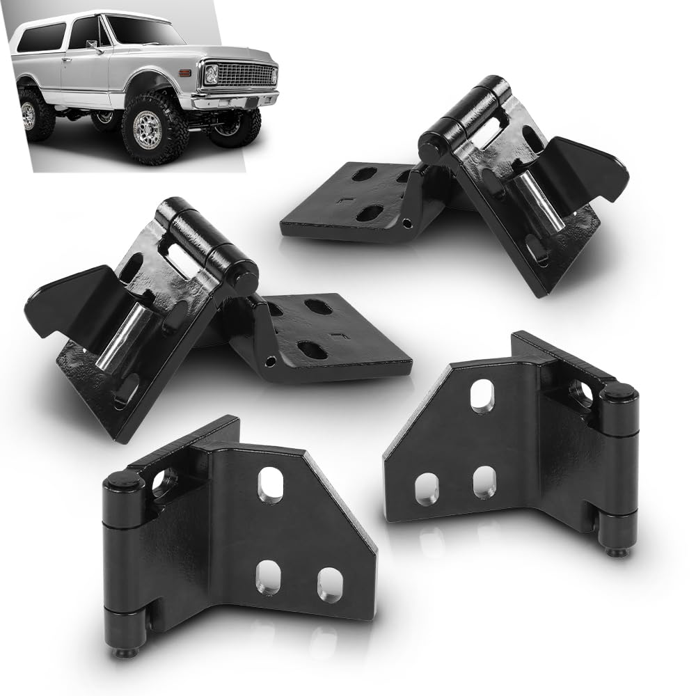 G-PLUS Door Hinge Set Compatible with Chevy & GMC Pickup 1967-1972,Fit Blazer & Jimmy 1969-1972,Fit Suburban 1967-1972 (Front Door only)