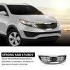 G-PLUS Front Bumper Grille with Chrome Molding Plastic Compatible with Kia Sportage 2011-2012 863503W000, KI1200147 Grill