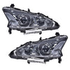 G-PLUS Headlights Assembly, Compatible with 2013 Nissan Altima Bumper Headlamps, Smoky Lens Chrome Housing Clear Reflector