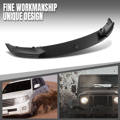 G-PLUS Front Bumper Lip Splitter Spoiler Compatible with BMW F10 5 Series M Sport 2011 2012 2013 2014 2015 2016, Only Fit Model with M Sport Bumper Front Lip Spoiler Splitter Black