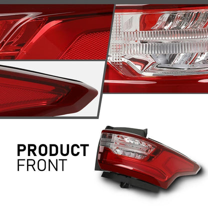 G-PLUS LED Tail Lights Assembly Compatible with Chevy Traverse 2018 2019 2020 2021 Left & Right Rear Brake Lamps Luces Traseras, 4618033 84618032, Red Lens