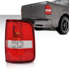 G-PLUS Tail Lights Tail Lamp Assembly w/o Bulbs Compatible with Ford F150 King Ranch, Lariat, XL 2004 2005 2006 Right Side luces traseras faros traseros 6L3Z13404BA, FO2801182 Red Lens