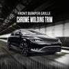 G-PLUS Front Center Bumper Trim Compatible with Chrysler 200 (submodel: C, Limited, LX, S) 2015-2017 68203029AB CH1044120 Chrome