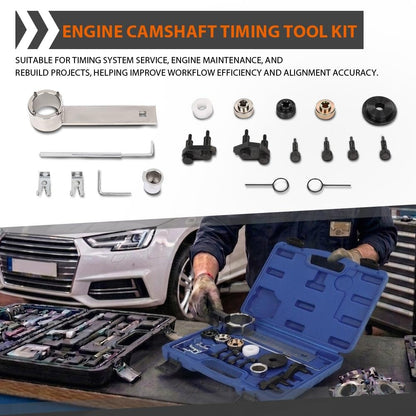 G-PLUS Engine Camshaft Timing Tool Kit Compatible with Audi/VW 2.0 Turbo TFSI EOS GTI T10352, T10352/1, T10352/2, T10368, T40196, T10354, T10060A, T40011, T40098, T40267, T40271 Black