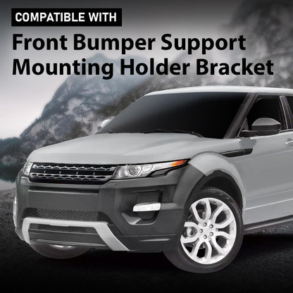 G-PLUS Front Bumper Support Mounting Holder Bracket Compatible with Land Range Rover Evoque 2019+ Black LR137681, LR114818