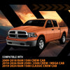 G-PLUS Out-Channel Window Vent Visor Deflectors Rain Guards Fit Dodge Ram 1500 Crew Cab 2009-2018 Fit Ram 2500 & 3500 Crew & Mega Cab 2010-2025 4 PCS Smoky