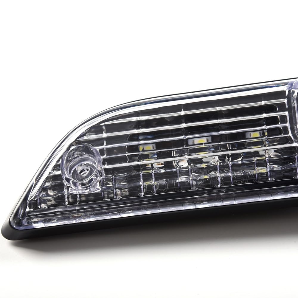 G-PLUS LED 3rd Brake Light Compatible with Ford F150 2015-2020 3rd Cargo Lamp High Mount Tail Light, Clear Lens Black Housing, FL3Z13A613A FL3Z13A613B