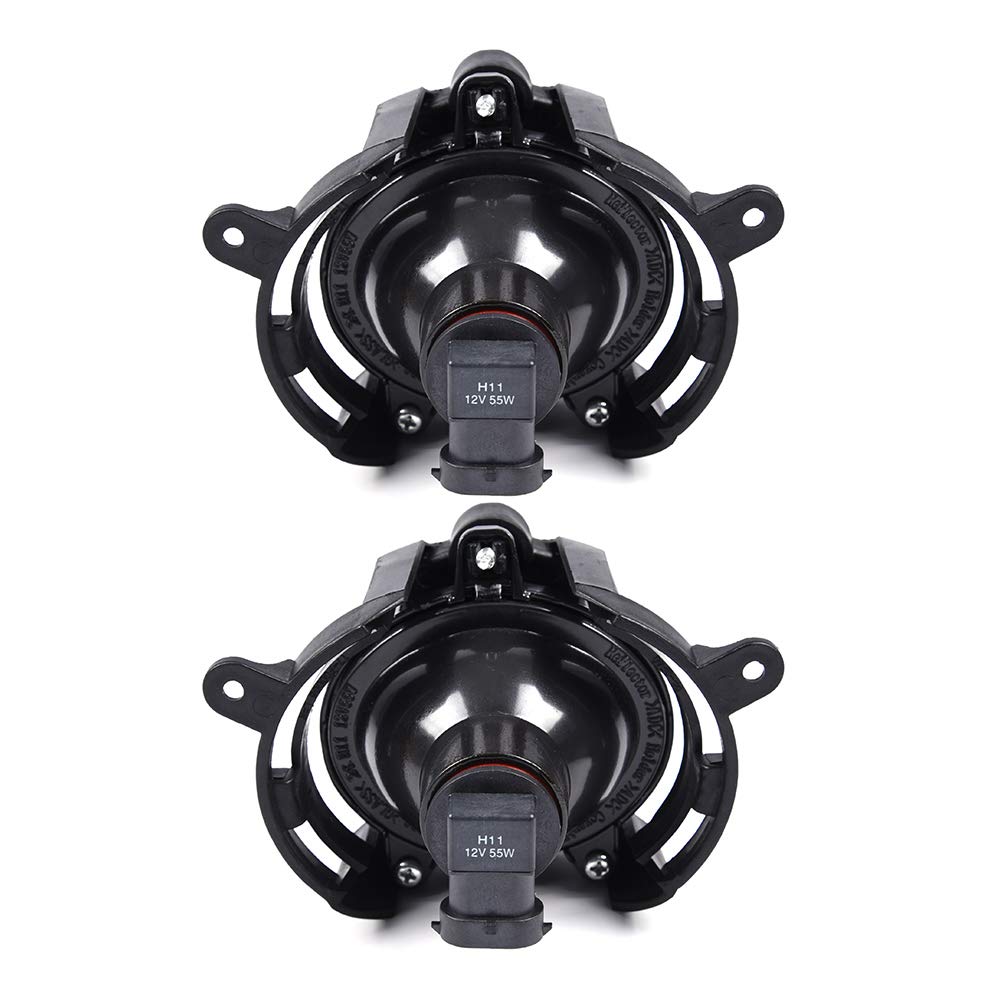G-PLUS Projector Fog Lights Compatible With 08-17 Chevy Saturn Malibu Buick Envision/08-13 CTS (NOT Fit V models) LH/RH Driving Fog Lamp 2PC