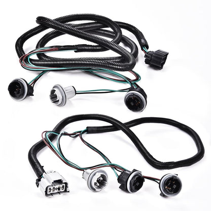 G-PLUS Left&Right Tail Light Lamp Wiring Harness, Compatible with Chevy Silverado 2007-2014/ GMC Sierra 2008-2014