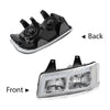 G-PLUS LED Headlights Headlamps Fit Chevy Express GMC Savana 1500 2003-2014, Fit Chevy Express GMC Savana 2500 3500 2003-2023 Bumper Headlamp Clear Lens Chrome Housing,faros delanteros Assembly