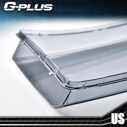 G-PLUS Front Headlight Lens Cover Compatible with 05-07 Ford F250 F350 F450 F550, Left & Right Side (Smoky Lens)