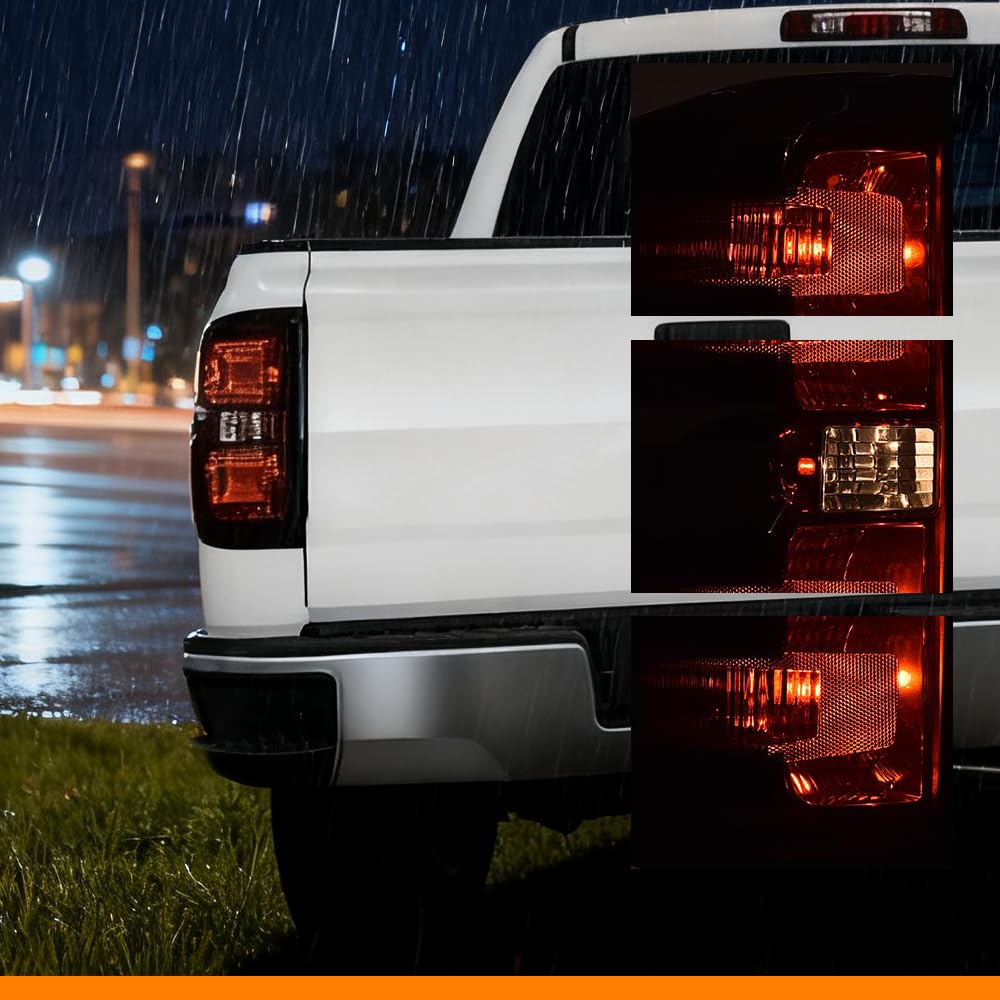 G-PLUS Tail Lights Lamps Fit GMC Sierra 2007-2013 1500 2500 3500HD