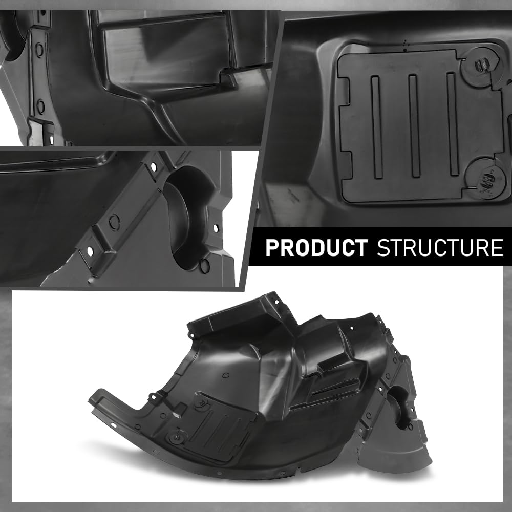 G-PLUS Fender Liner Splash Shield Front, Driver Side Front Section Compatible with BMW X1 xDrive28i 2012-2015,Fit BMW X1 (submodel: sDrive28i, xDrive35i) 2013-2015 51717290159, BM1248138