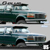 G-PLUS Headlights w/Corner Signal Bumper Lamps Compatible with 1992-1996 Ford F150 F250 F350 Bronco F2TZ13008A, F2TZ13008B