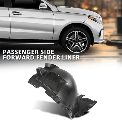 G-PLUS Front Passenger Side Forward Fender Liner Fit Benz GLE300d 2016,Fit Benz GLE350/GLE400 2016-2019,Fit GLE43/GLE450 AMG 2016-2019,Fit GLE550/GLE550e 2016-2018 1668802905, MB1249187