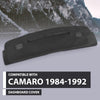 G-PLUS TPE Dash Cover Dashboard Panel Compatible with Chevy Camaro 1984-1992 Black
