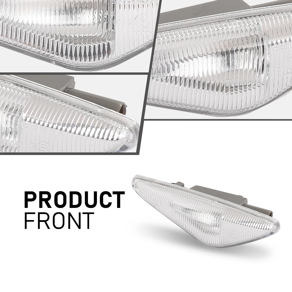 G-PLUS Pair Front Turn Signal Light Side Marker Light, Compatible with BMW X5 E70 2007-2014/ X3 F25 2011-2015/ X6 E71 2008-2014, LH Driver & RH Passenger Side 2PCS, 63137171007, 63137171008