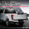 G-PLUS Rear Left Tail Light Assembly Fit Ford F250 F350 F450 Super Duty 2020 2021 2022, Fit Factory Halogen w/Blind Spot Monitor Model, Left Driver Side Rear Lamp, Red Lens, FO2800279
