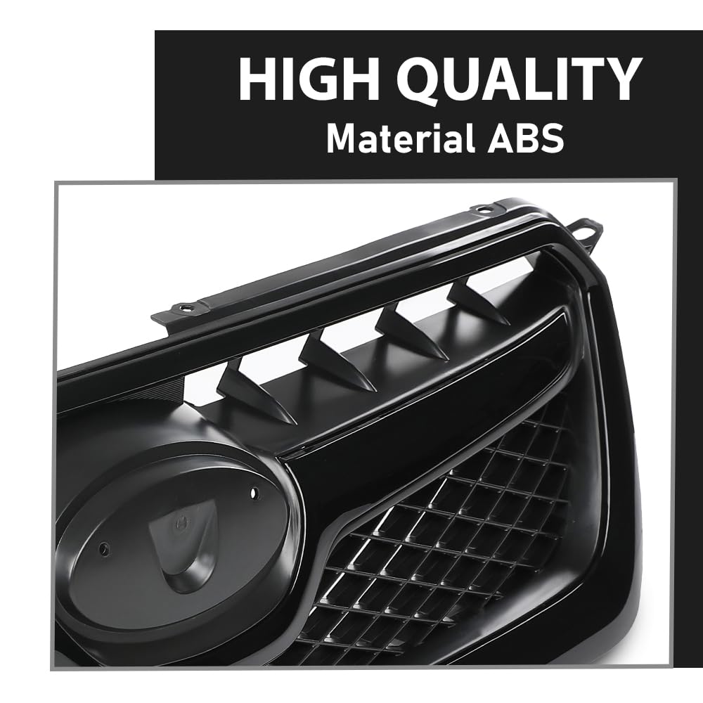 G-PLUS Front Bumper Grille Compatible with Subaru XV Crosstrek 2013 2014 2015 Mesh Grill Assembly 91122FJ020, 91123FJ040, 91123FJ050, SU1200151C, SU1210100, SU1202100
