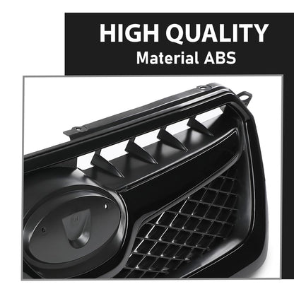 G-PLUS Front Bumper Grille Compatible with Subaru XV Crosstrek 2013 2014 2015 Mesh Grill Assembly 91122FJ020, 91123FJ040, 91123FJ050, SU1200151C, SU1210100, SU1202100