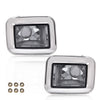 G-PLUS Front Clear Chrome Parking Signal Light Set Compatible with 2003-2008 H2 Hummer 2005-2008 H2 SUT 844176005571