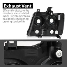 G-PLUS LED Headlights Assembly for Chevy Tahoe Suburban Avalanche 2007-2014 Clear Lens Black Product Specifications
